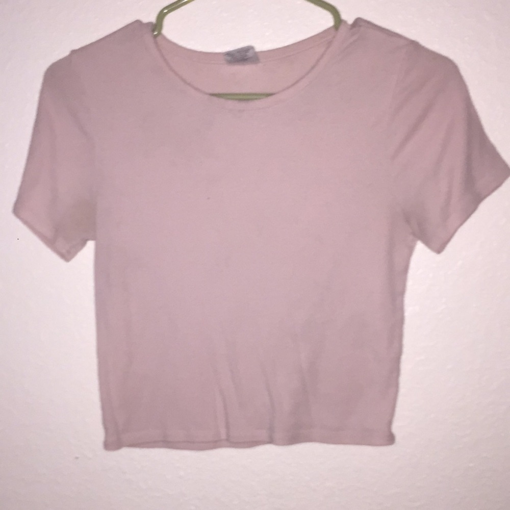 an all pink t-shirt